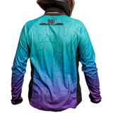 Moto Jersey Escape Canyon Series Light Blue & Purple