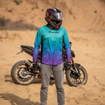 Moto Jersey Escape Canyon Series Light Blue & Purple