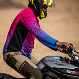 Moto Jersey Escape Canyon Series Pink & Blue